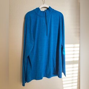 Lululemon‎ Metal Vent Tech 1/2 Zip Sweatshirt Sz XXL Mens in Royal Blue